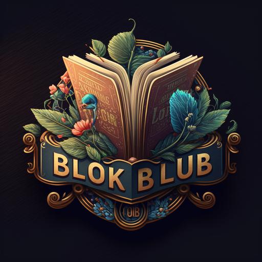 book club logo, ultra detailed, 8k