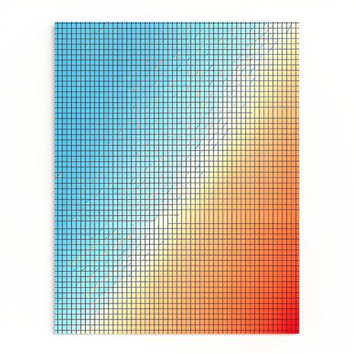 book cover for graph paper, color, 8x11