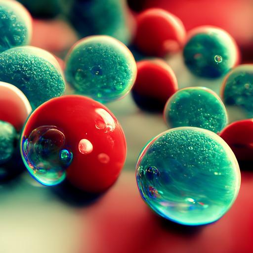 bubbles, red, greeen, blue, 3d, wallpaper  --v 3