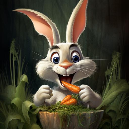 bugs bunny eats carrots