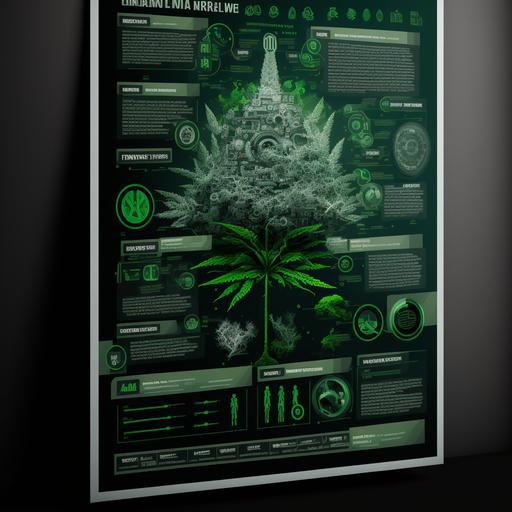 18x24 inch Cyber Weed poster showcasing the digital age of marijuana.