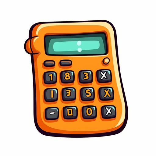 calculator for kids clipart