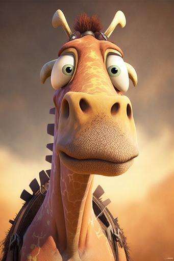 camello versionado en personaje pixar --ar 2:3 --v 4