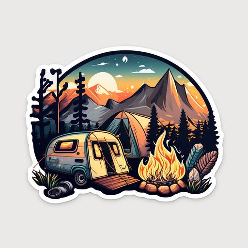 camping sticker