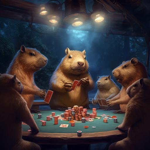 capybara's pocker night