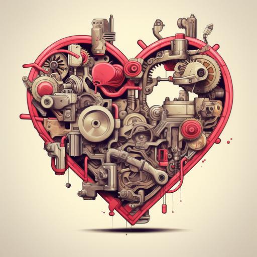 car transmission   cartoon hearts