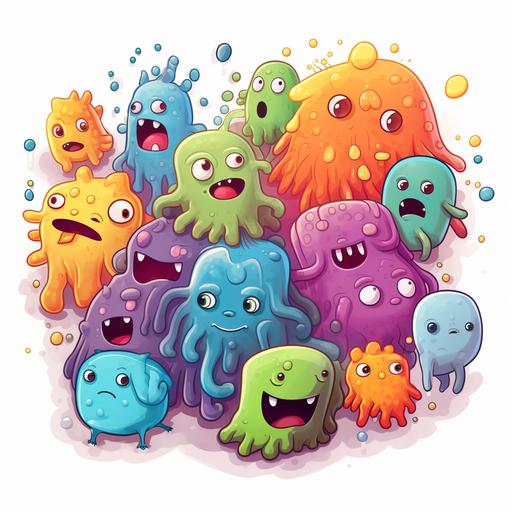 cartoon bacteria