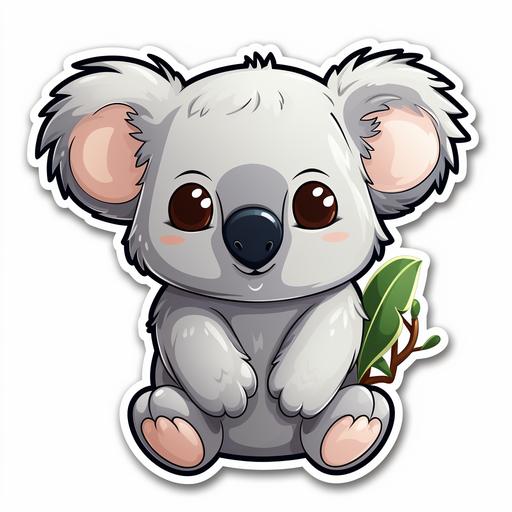 cartoon koala sticker