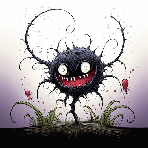 cartoon vampire drosera moon, drawing --v 5.2