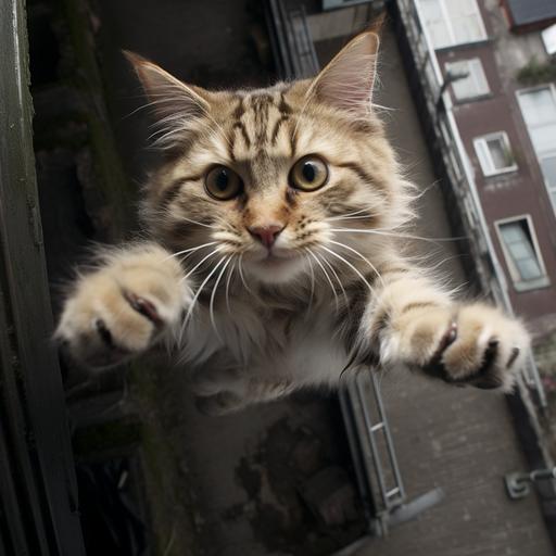 cat jumps out of a hospital window and lives