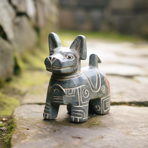 ceramic dog at Machu Picchu