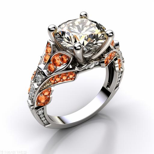 cerberus 24 carot diamond engagement ring