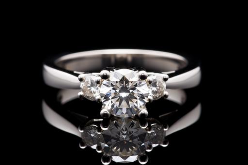 cerberus 24 carot diamond engagement ring, eliminating light from behind ::2, Panoramic View, captured by canon R8 400mm F5. 4 HD result, cinematic photography style –upbeta --ar 3:2 --chaos 23