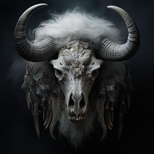 ghost buffalo head