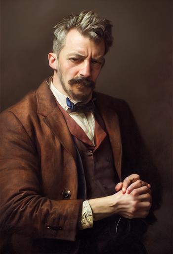 character design perfect portrait of italian barber by Daniel F Gerhartz, greg rutkowski, asher brown durand, Johan grenier, Anna Dittman: face, windswept, chiaroscuro, beautifully lit, studio lighting, saturated colors, intricate details, perfect features, max details, Ultra realistic, photo realism, ultra sharp detailed eyes, reflection detailed eyes, ultra sharp detailed skin, vibrant meticulously detailed intricate hair, Storybook illustration, stylized, Freezing, Dramatic atmosphere, cinematic lighting, unreal engine, hyper detailed, volumetric lighting, octane render, 8k, HDR, RTX --testp --no watermark, signature --ar 9:16 --s 1250 --upbeta --upbeta --upbeta --creative