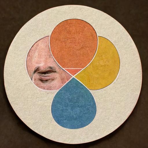 character from office series Kevin Malone's face is in three intersecting circles Venn diagram