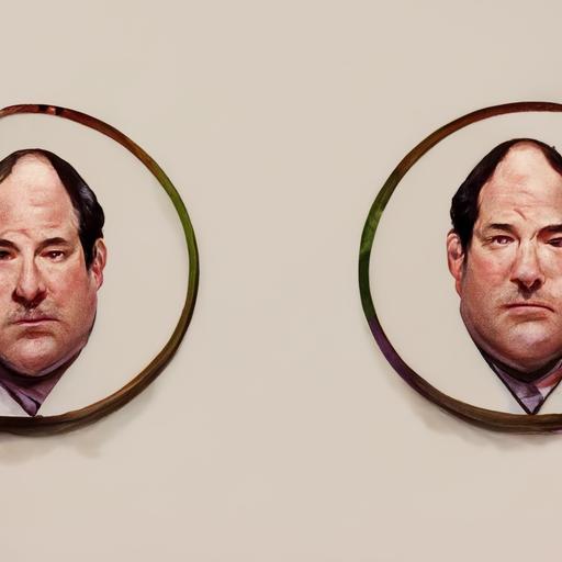 character from office series Kevin Malone's face is in three intersecting circles Venn diagram