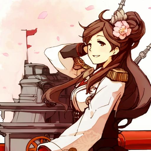 character woman, brown eyes, long brown wavy hair in a bun, scholarly attire, fantasy style, naval attire, on a ship, Artwork by Akihiko Yoshida --niji --no blue eyes, deformed mouth, deformed lips, deformed eyes, cross-eyed, deformed iris, deformed hands, lowers, 3d render, cartoon, long body, wide hips, narrow waist, disfigured, ugly, cross eyed, squinting, grain, Deformed, blurry, bad anatomy, poorly drawn face, mutation, mutated, extra limb, ugly, poorly drawn hands, missing limb, floating limbs, disconnected limbs, malformed hands, blur, out of focus, long neck, disgusting, poorly drawn, mutilated, mangled, old, surreal, text, jewelry, earrings