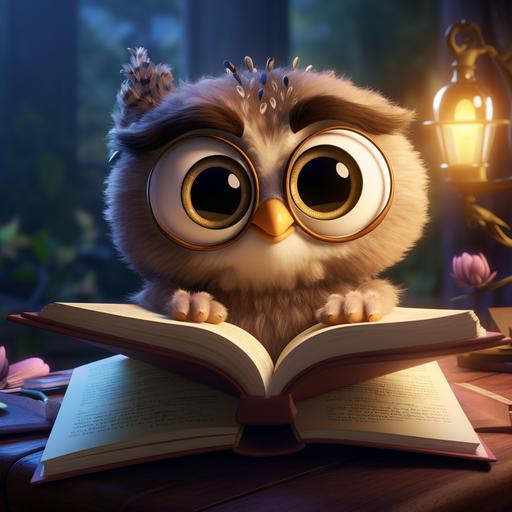 childrens book 4k hd cartoon baby owl