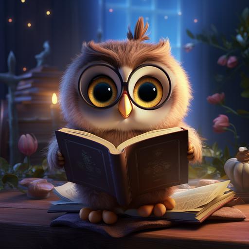 childrens book 4k hd cartoon baby owl