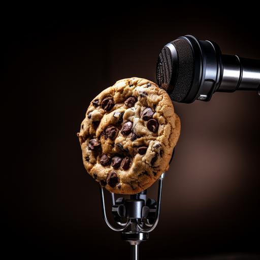 chocolate chip cookies, chocolate chips are small microphones