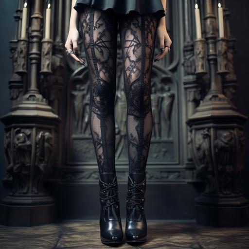 Gothic female legs