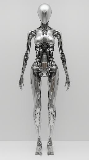 chrome gynoid goddess pose multi-arm female biomechanical incubation machine inspired by h.r. giger --ar 9:16 --stylize 750 --v 6.0