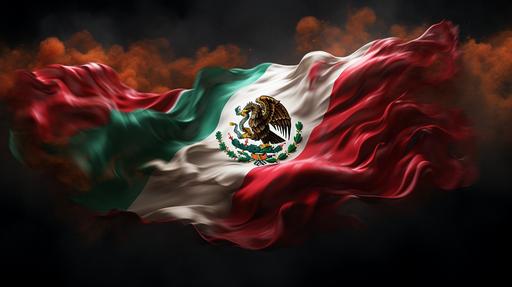 cinco de mayo celebrations. Mexican flag hyper realistic --ar 16:9