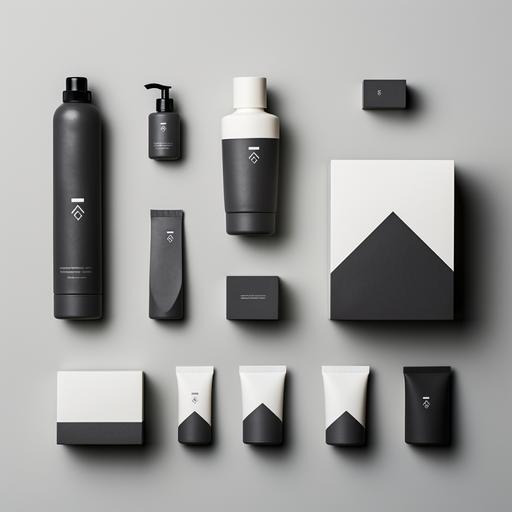 clean, modern, product packaging, black and white, minimal, japanese outdoor brand
