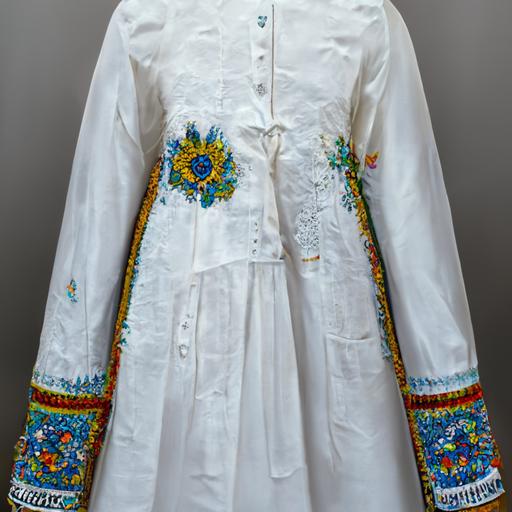 clothes, fashion, Ukrainian wedding dress, embroidered shirt, 4k