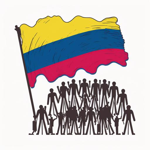 colombia,logo,humans,flag,solidarity
