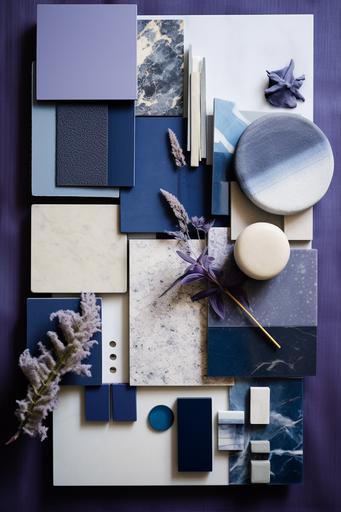 color photo of a corporate color scheme for an office interior design project, in the form of a mood board, featuring a variety of different spectrums of navy blue and purple, complemented by the inclusion of a couple of marble materials. The mood board showcases an elegant and sophisticated color palette that exudes a sense of professionalism and modernity. Various shades of navy blue, ranging from deep midnight blues to rich indigo hues, dominate the color scheme, symbolizing trust, stability, and authority. Interspersed among the blues are touches of regal purple, adding a touch of luxury and creativity to the overall design. To enhance the visual appeal, the mood board incorporates a couple of marble materials. One features a stunning white marble with delicate veins of navy blue running through it, representing the seamless integration of the color palette into the physical space. The other showcases a luxurious purple marble with intricate patterns, adding a sense of opulence and refinement. The mood board also includes samples of different textures and materials, such as sleek metallic accents in brushed silver and polished chrome, as well as plush velvet fabrics in deep navy and royal purple. These elements add depth and dimension to the design, creating a multi-layered sensory experience. Capturing the mood board, a high-quality digital camera with a macro lens is employed to capture the intricate details and textures of the materials. The camera settings are adjusted to capture the richness of the colors, emphasizing the depth and saturation of the navy blues and purples. the celebrated fashion photographer Mario Testino, renowned for his ability to capture the essence of luxury and glamour. Their combined expertise would infuse the corporate space with [...]