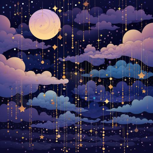 colorful 🎆 and stars constellation map clipart artwork, in the style of delicate paper cutouts, dark sky-blue and light purple, raw materials, cloudpunk, lively tableaus, blink-and-you-miss-it detail, sparklecore, glittercore,