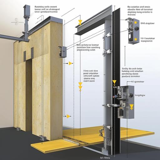 comparison of an elevator overload monitoring system with full-fledged load cells and a system with invalid load cells. The picture can be used to show a schematic representation of both versions of the system and highlight the difference in measurement accuracy. You can also display a text hinting that using a system with invalid load cells can be dangerous and unnecessary minimalistic realistic