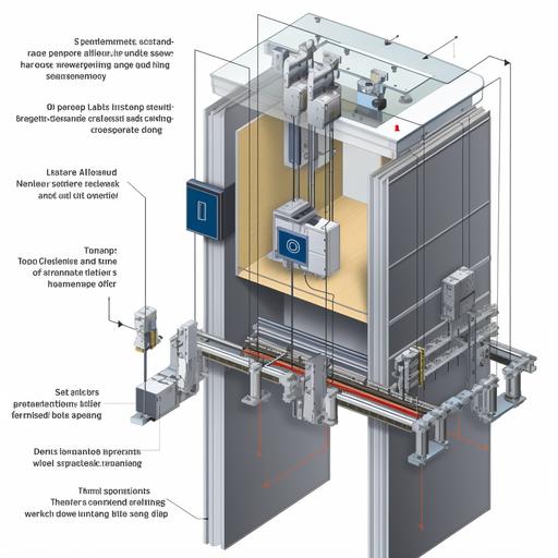 comparison of an elevator overload monitoring system with full-fledged load cells and a system with invalid load cells. The picture can be used to show a schematic representation of both versions of the system and highlight the difference in measurement accuracy. You can also display a text hinting that using a system with invalid load cells can be dangerous and unnecessary minimalistic realistic