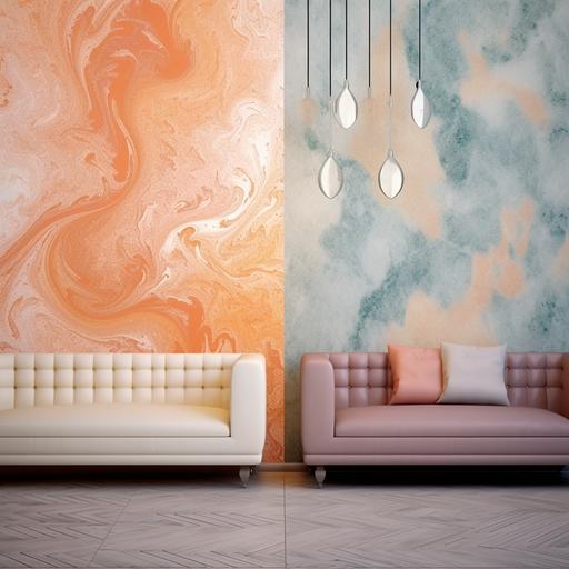 comparison of modern liquid wallpapers with conventional paper wallpapers