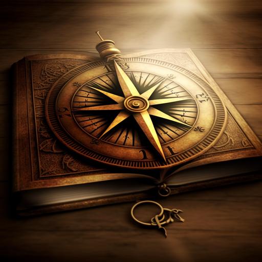 compass and a bible logo High definition
