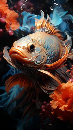 cosmic fish in the sea, hyperdetailed, hyperrealistic, 8k, dreamlike, --ar 9:16 --s 1000 --v 5.2