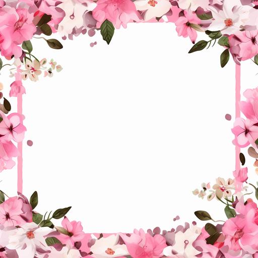 cow spot pattern print adorable cute hint of rose pink garland banner template with blank middle