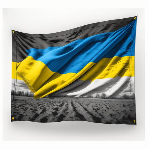 cozy rectangular picture of flag for school Ukrainian border sport equipment 4k one picture