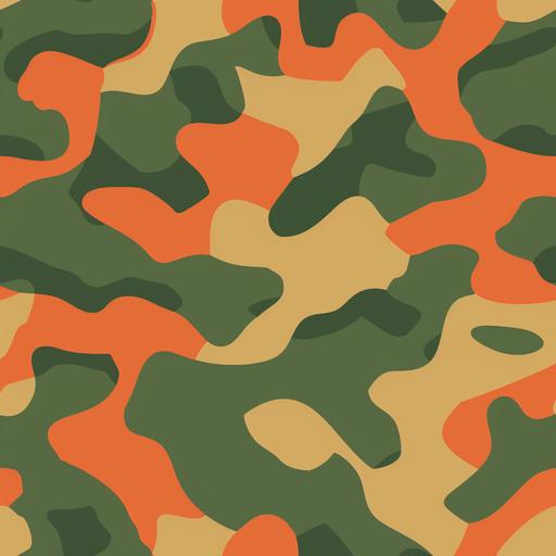 create a olive green and orange seamless bape camo pattern tile