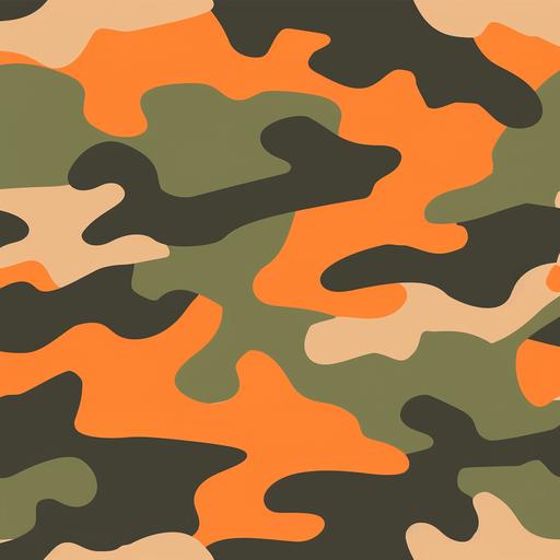 create a olive green and orange seamless bape camo pattern tile