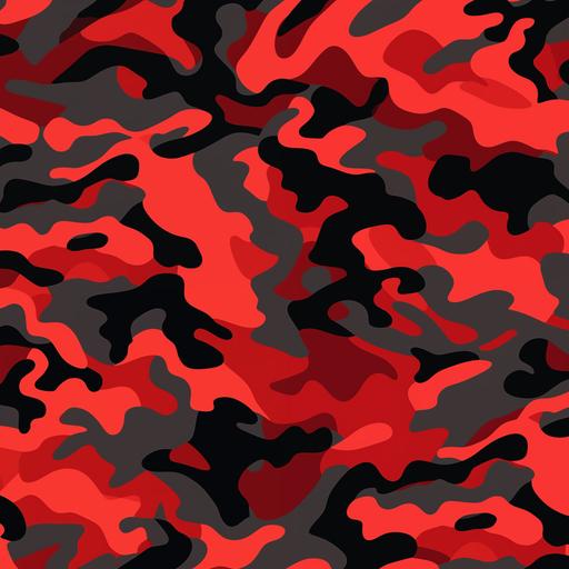 create a seamless pattern of red camo
