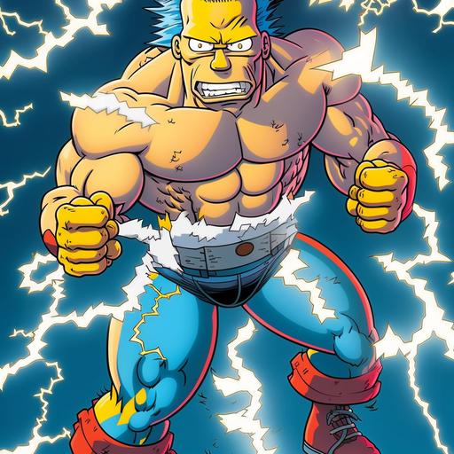 create a simpson picture with marvel powers
