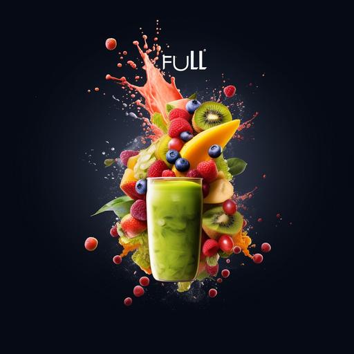 create a unique and visually striking logo for a Fresh and Healthy smoothie cafe called 