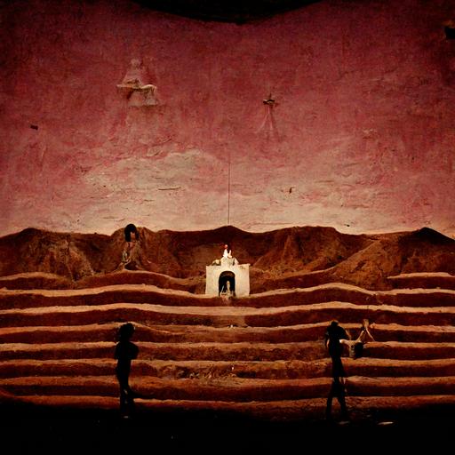 cumbia vibora desierto, grainy Jodorowsky film scenography