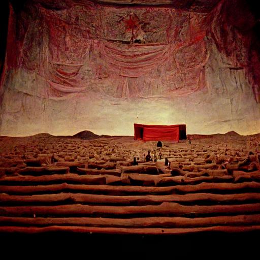 cumbia vibora desierto, grainy Jodorowsky film scenography