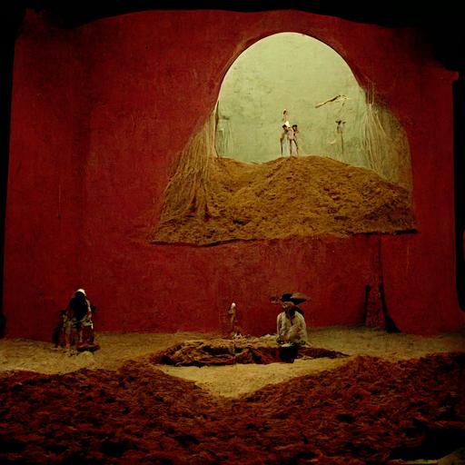 cumbia vibora desierto, grainy Jodorowsky film scenography