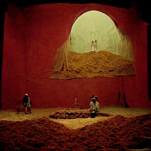 cumbia vibora desierto, grainy Jodorowsky film scenography