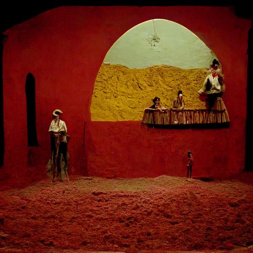 cumbia vibora desierto, grainy Jodorowsky film scenography